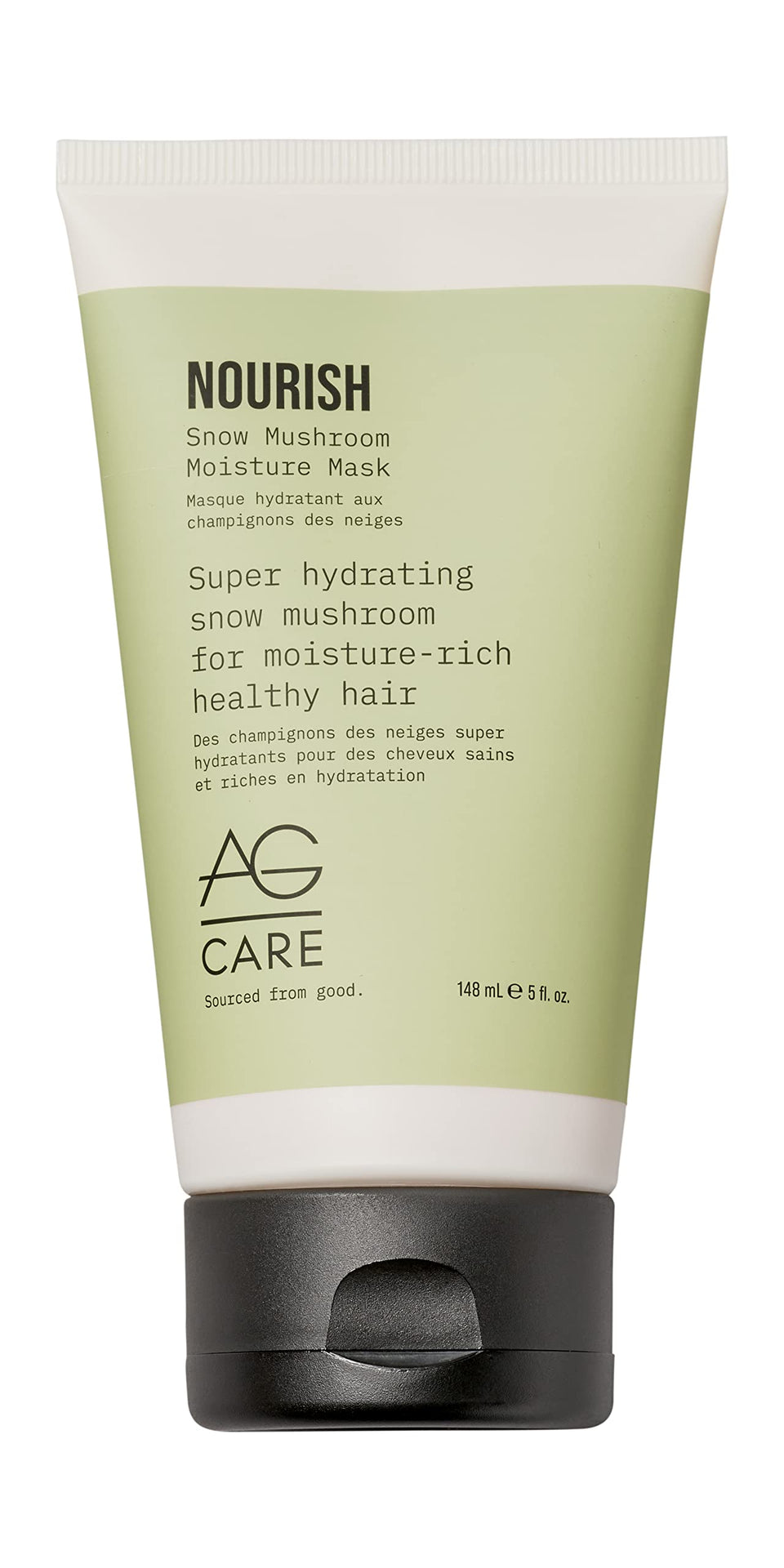 AG Care Nourish Snow Mushroom Moisture Mask application, delivering deep hydration to hair.