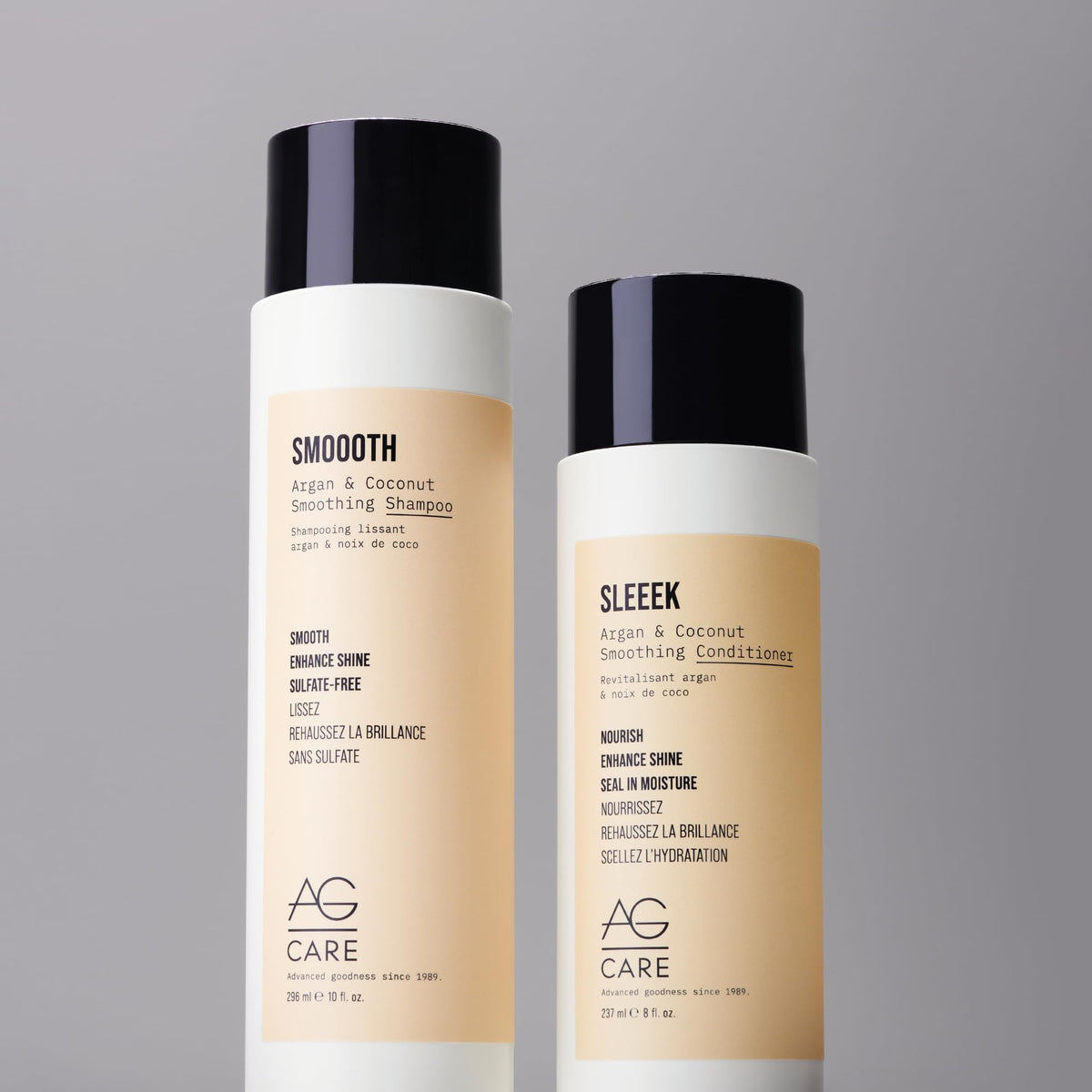 Lifestyle scene with morning routine featuring Sleeek conditioner