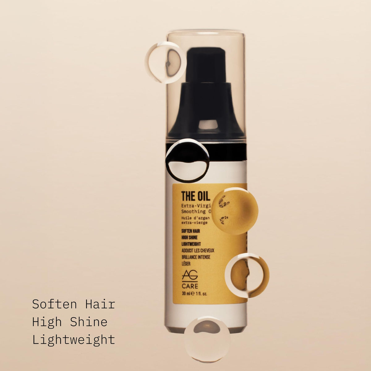 The Oil dropper allows precise, easy application on all hair types.