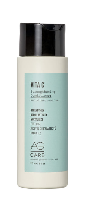 AG Care Vita C conditioner bottle angled, promoting stronger, shinier hair with vitamin C.