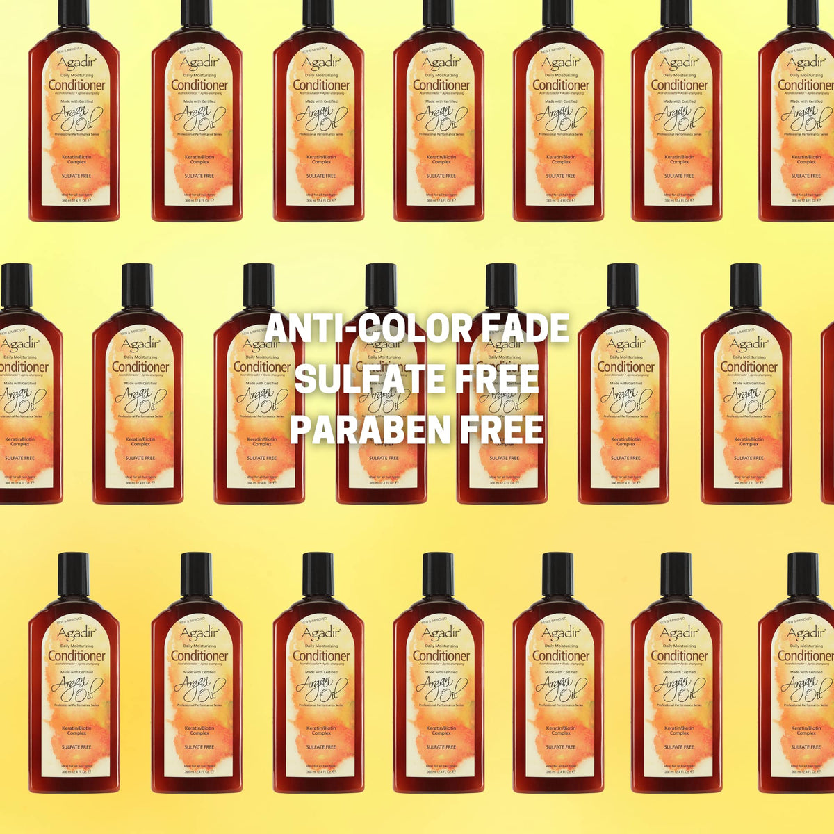 Agadir Argan Oil Daily Moisturizing Conditioner pack showcases generous 12.4 oz bottle.