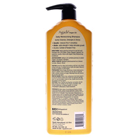 AGADIR Argan Oil Daily Moisturizing Shampoo packaging emphasizing gentle, color-safe care