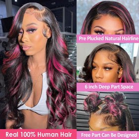 Agairl HD 13x6 lace wig enables versatile parting and realism