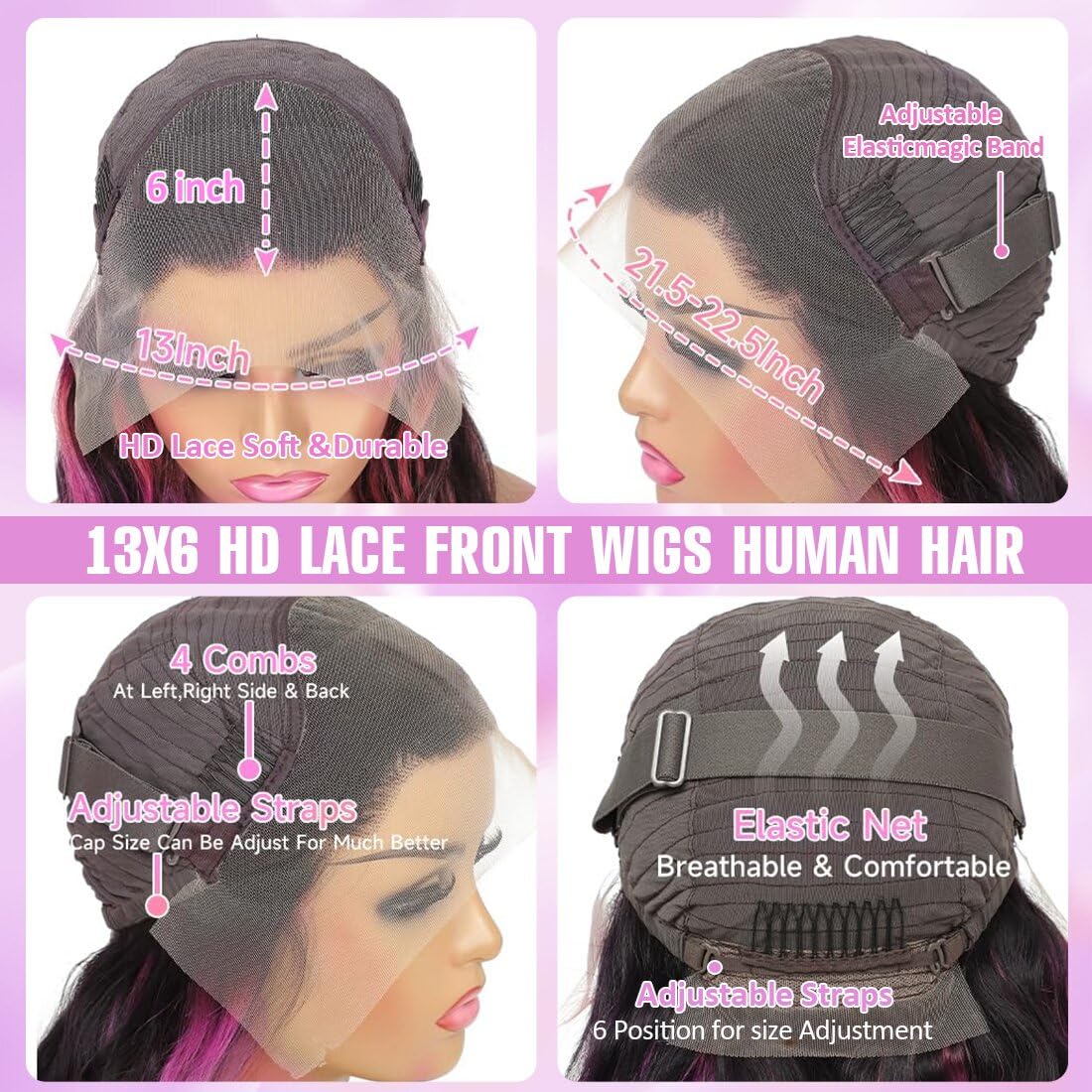 Agairl pre-plucked 210% density hair for fuller style