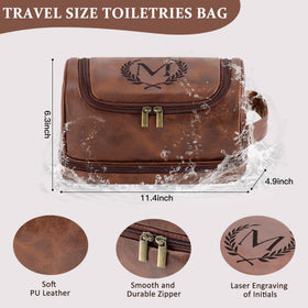 Aganmi waterproof PU leather travel bag protects contents during travel.