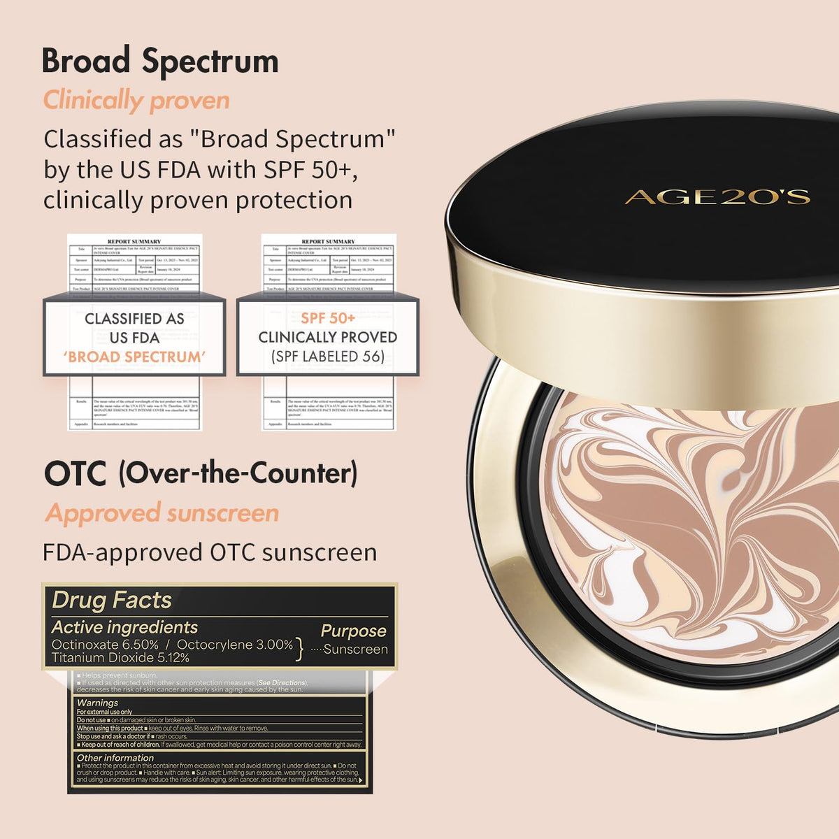 AGE20'S Signature Essence Pact creamy texture for smooth coverage