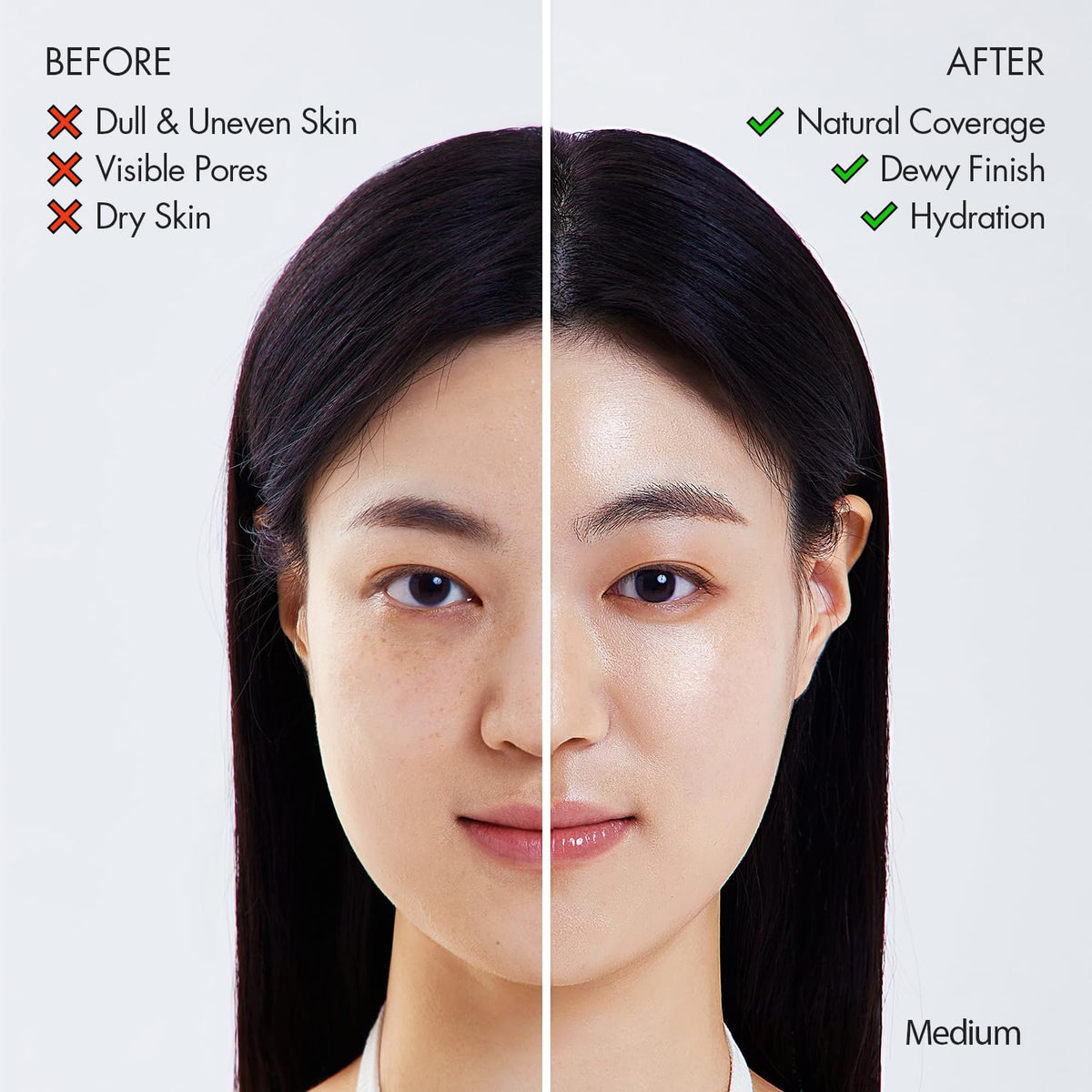 AGE20'S Signature Essence Pact cushion applies sheer coverage for natural glow