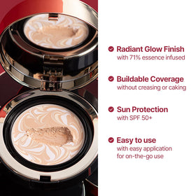 AGE20'S Signature Essence Pact SPF 50+ label highlights daily sun protection