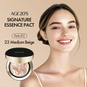 AGE20'S Signature Essence Pact SPF 50+ application tips image showing tapping technique
