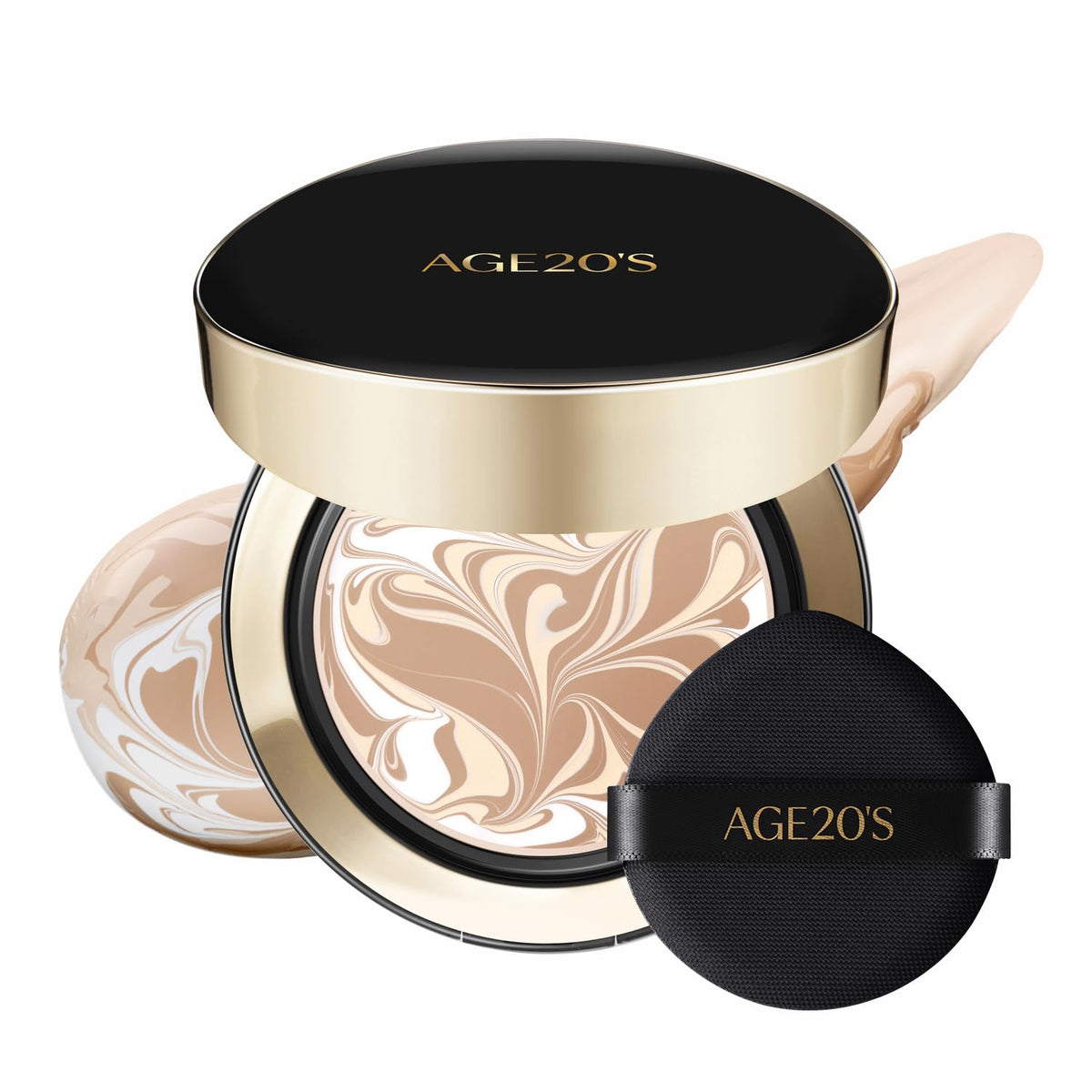 AGE20'S Signature Essence Pact compact with 21N Vanilla delivers a dewy, buildable glow.