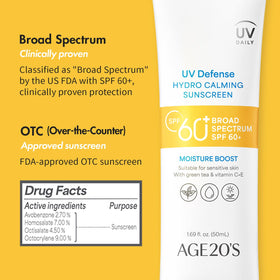 Final skincare step before makeup with lightweight sunscreen base.