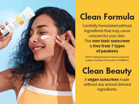 Applying AGE20S sunscreen as final skincare step before makeup.
