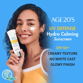 Creamy texture close-up of AGE20'S UV Defense Hydro Calming Sunscreen