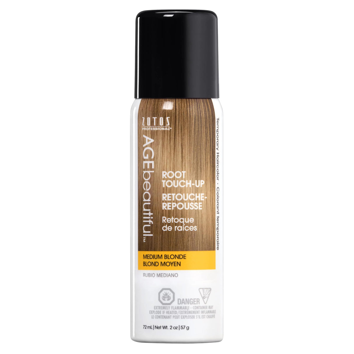 AGEbeautiful Root Touch Up bottle closeup for fast gray root concealment