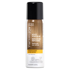 AGEbeautiful Root Touch Up bottle closeup for fast gray root concealment