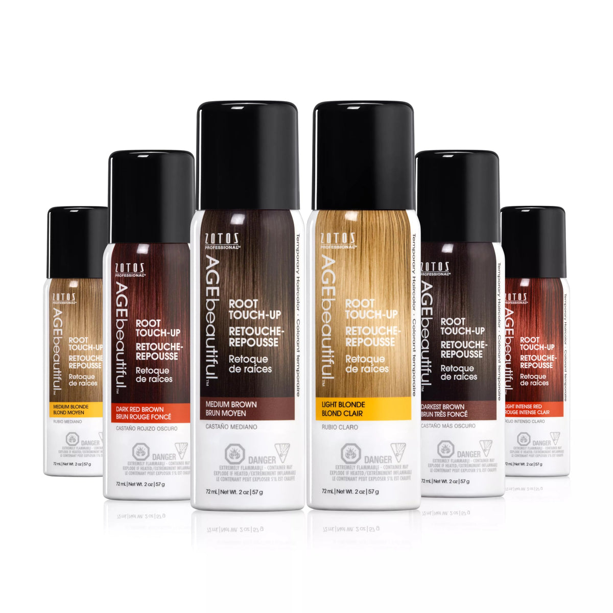 AGEbeautiful Root Touch-Up Spray adds subtle root volume for a fuller look