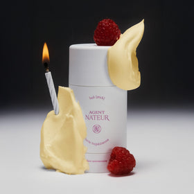 Agent Nateur holi stick ingredients emphasize castor and coconut oils for moisture.