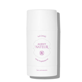 Agent Nateur holi stick packaging shows aluminum-free deodorant design.