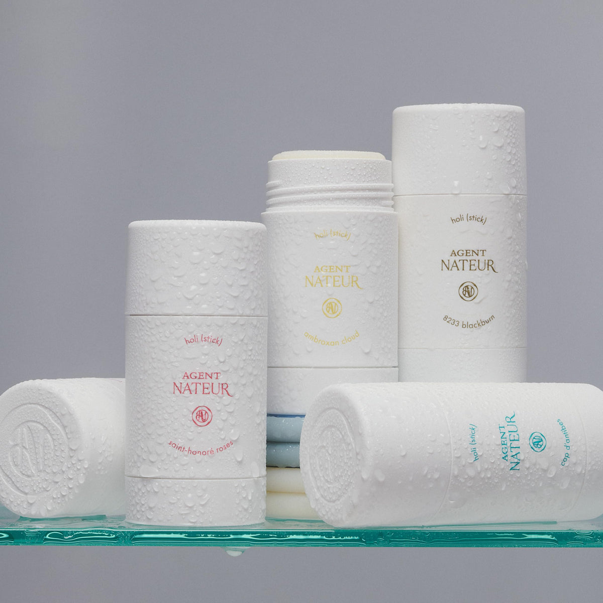 Ingredients label highlights castor oil and coconut oil for skin support in holi stick.