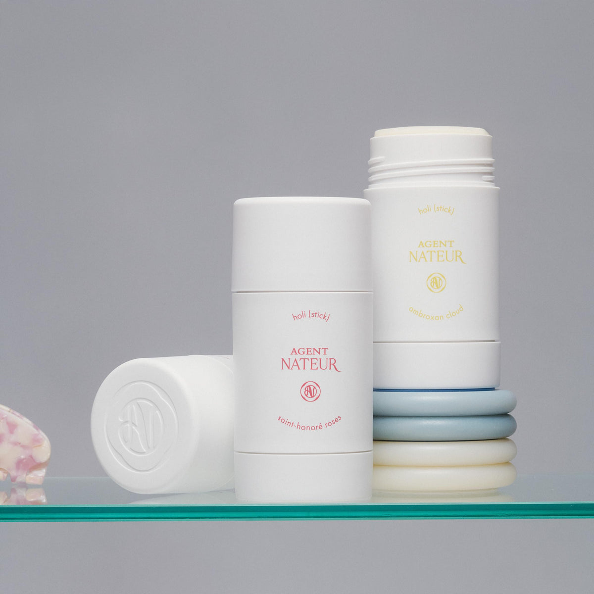 2.5 oz holi stick is travel-friendly for on-the-go freshness from Agent Nateur.