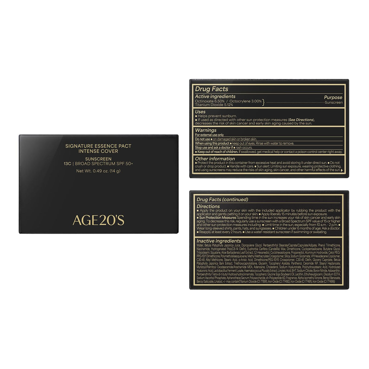 AGE20'S Signature Essence Pact day-long wear promotes a natural, lasting radiance.
