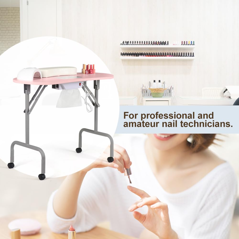 AGESISI 36-inch manicure desk workspace providing ample room