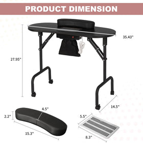 AGESISI desktop 35-43 inch wide table offers ample space for tools
