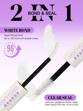 AGGRAD Black Bond lash glue bottle for wispy look.