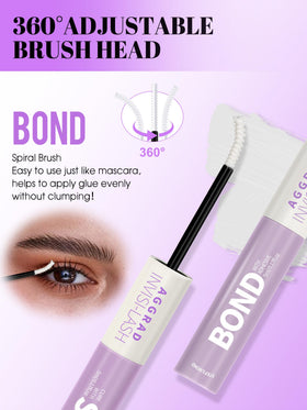 AGGRAD Brown Bond lash glue bottle for softer brown clusters.
