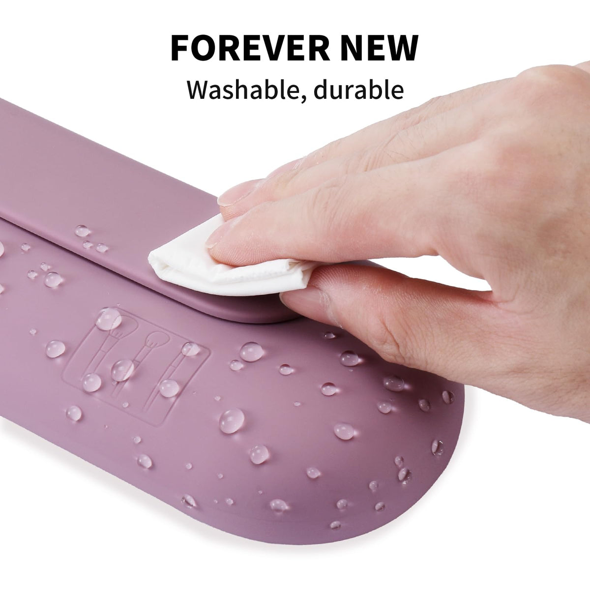 AGIKET easy-clean silicone brush holder cleans quickly with soap and water