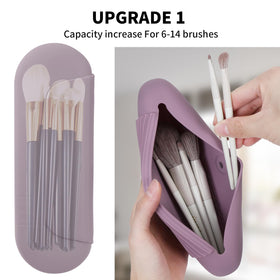 AGIKET magnetic closure brush holder keeps brushes secure on the go