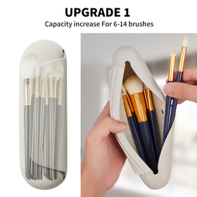 AGIKET magnetic closure case secures brushes during transit.
