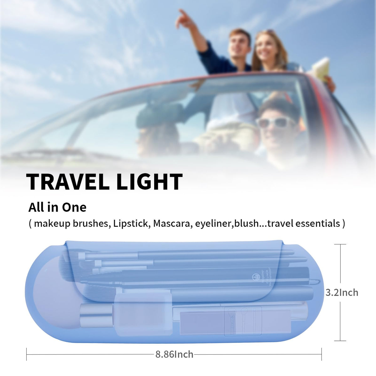 AGIKET portable travel case keeps essentials neatly organized anywhere