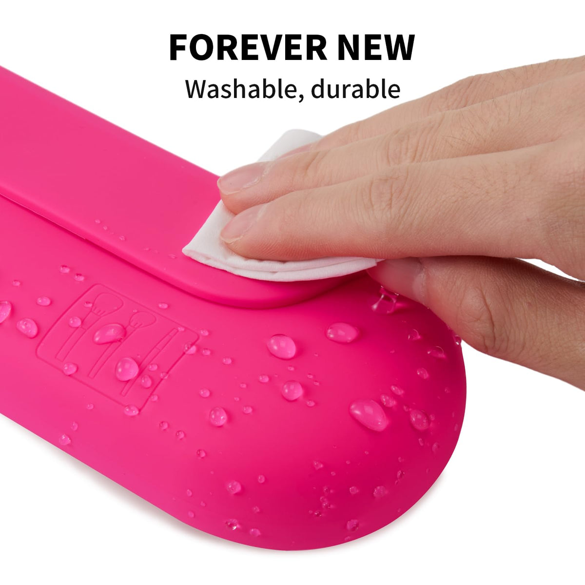 AGIKET silicone makeup brush holder easy-clean surface, clean with soap and water