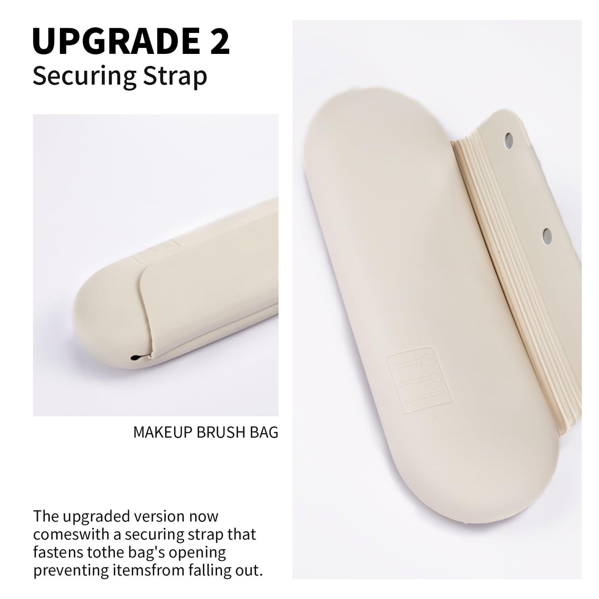 AGIKET soft silicone case protects brushes and resists deformation.