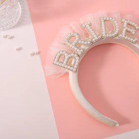 Agkvw satin headband side profile highlighting smooth finish and fit