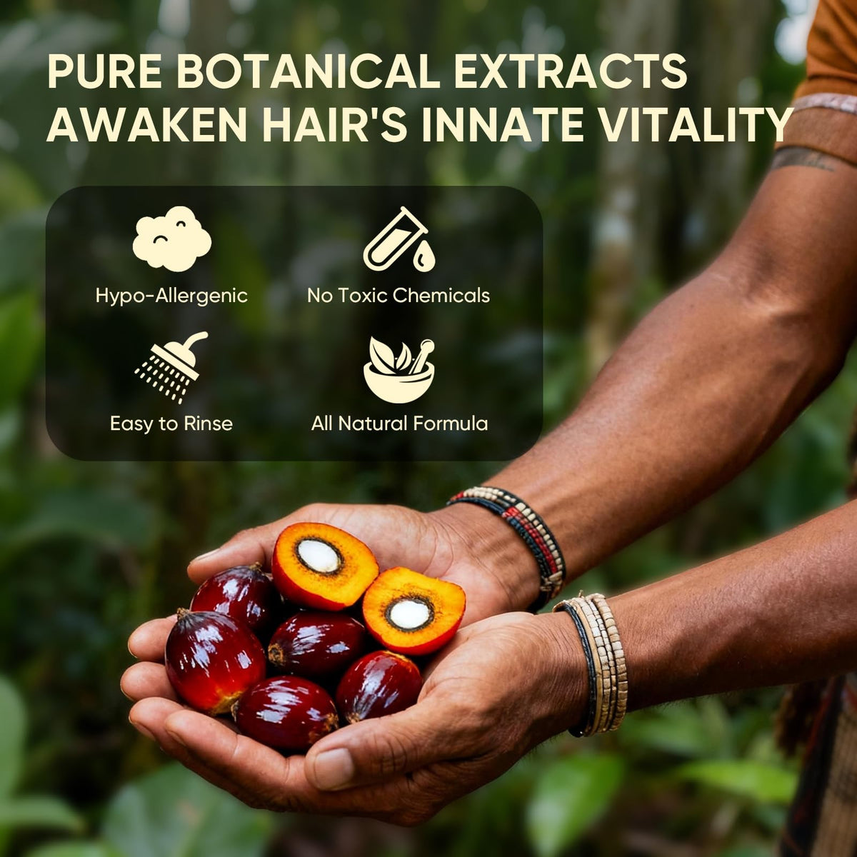 Agodafoo Batana Oil hair ends shine image suggesting frizz control
