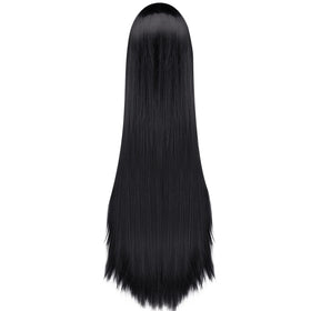 AGPTEK 40-inch wig in black, natural-looking shine.