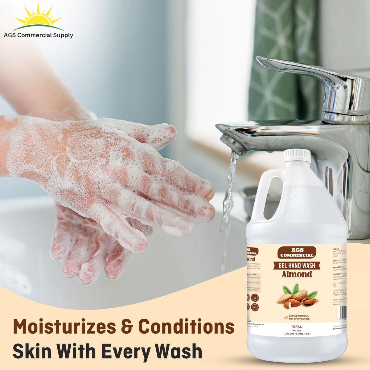 Cherry almond fragrance enhances daily handwashing with pleasant lasting scent