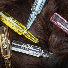 Agua de Cielo Hair Therapy Complex 5 application shot demonstrates usage