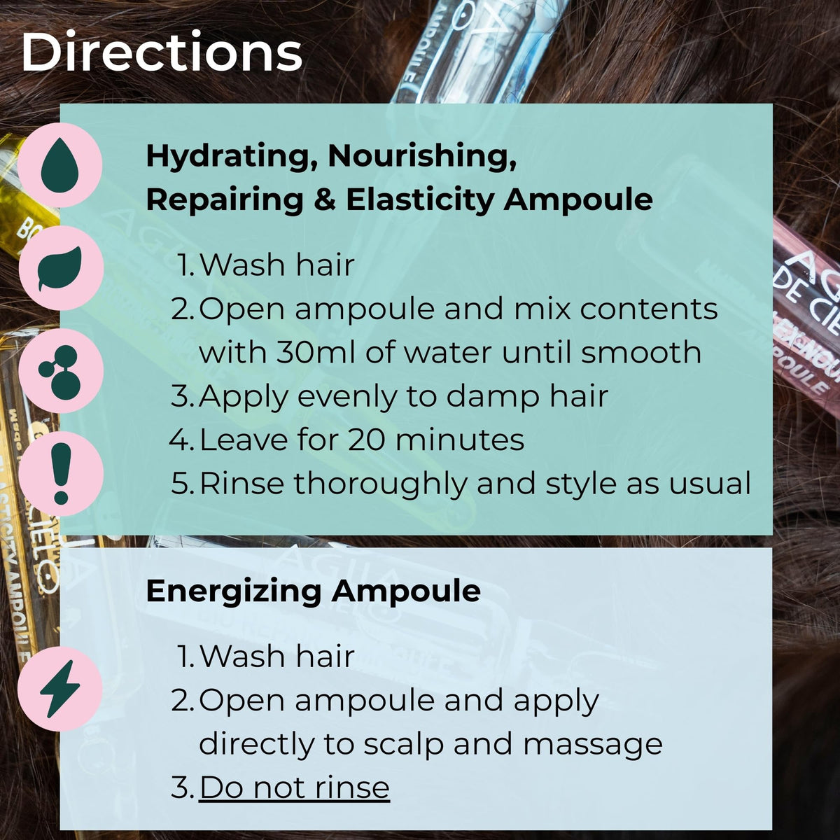 Agua de Cielo Hair Therapy Complex 5 elasticity bounce focus