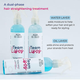 Agua de Cielo Team Lisos hair smoothing action reducing frizz and improving texture