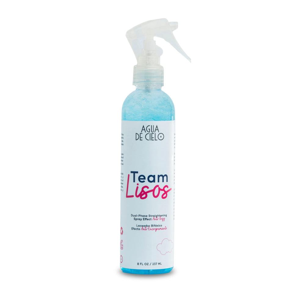 Agua de Cielo Team Lisos spray bottle front view for sleek styling