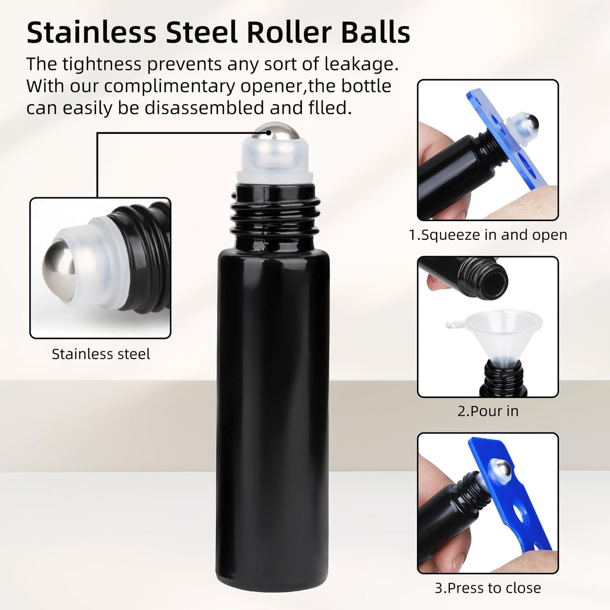 AGZHTYJQ reusable essential oil bottles for daily care and blends