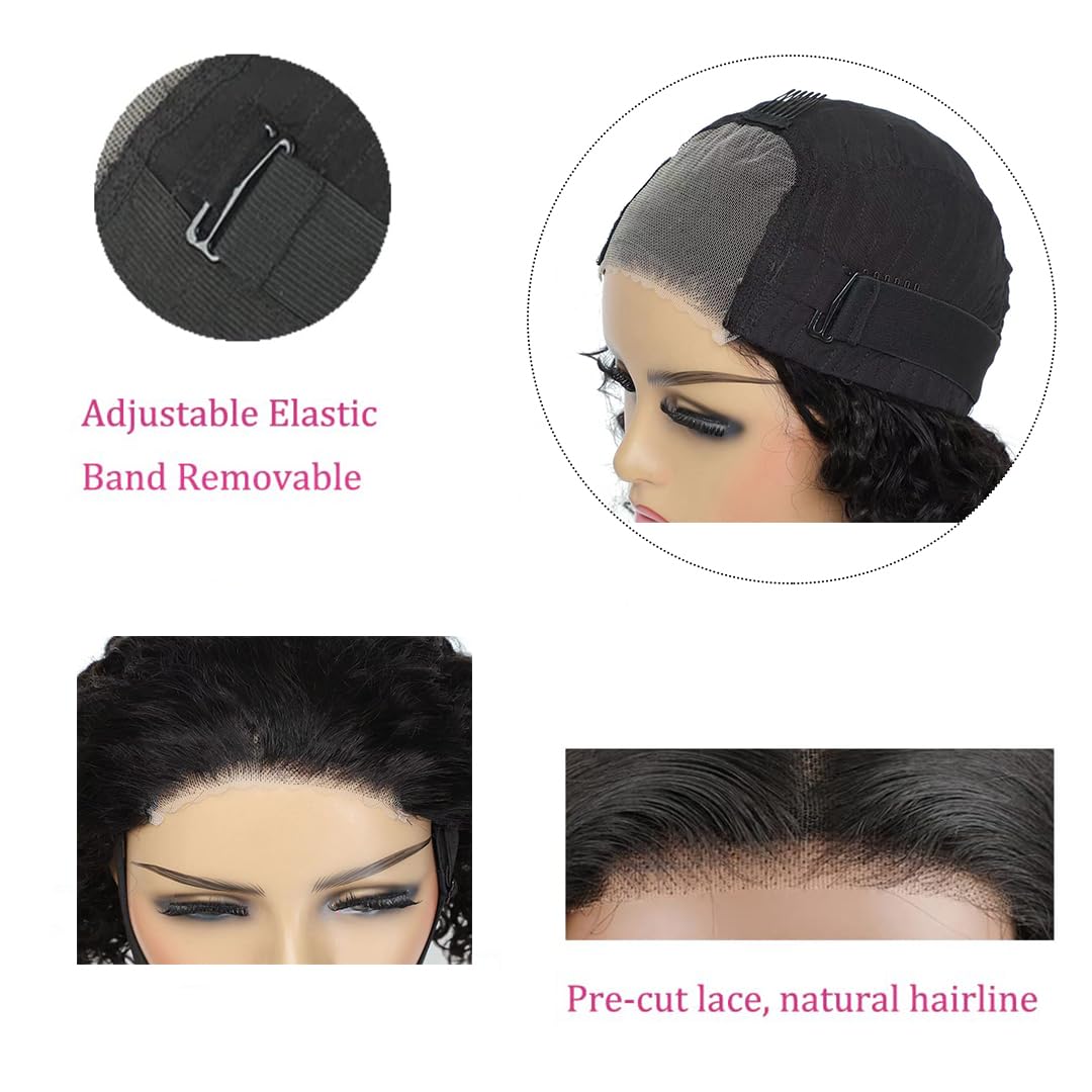 Ahaisy Swiss 4x4 lace-front wig blends with skin for discreet install.