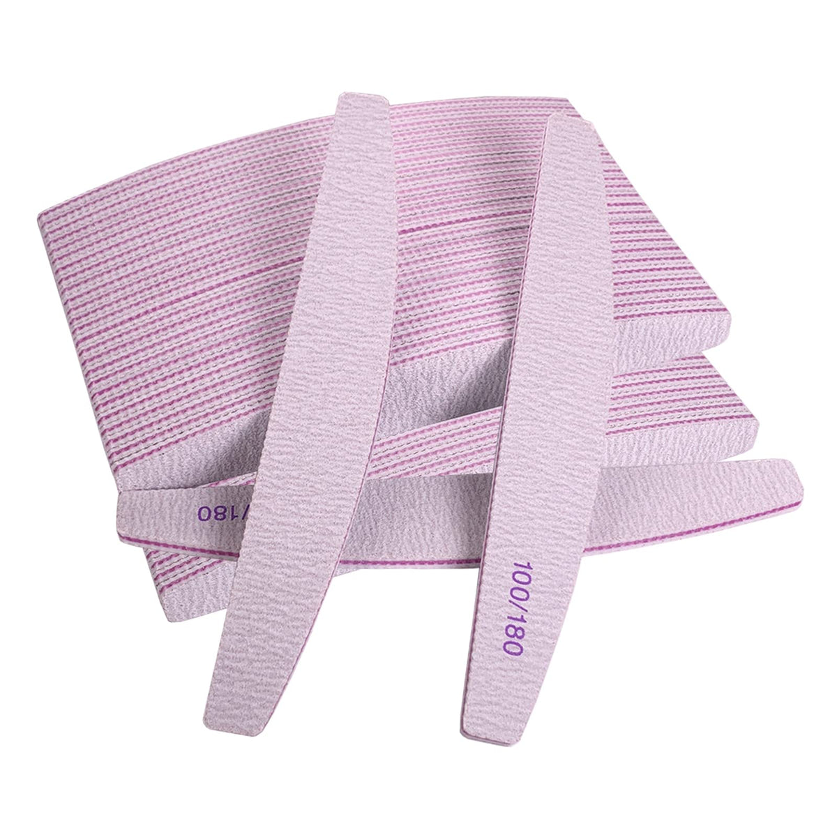 AhaTopia nail files with 100/180 grit ideal for acrylic and natural nails.
