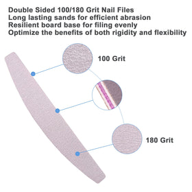 AhaTopia 7-inch nail files designed for comfortable, efficient filing.