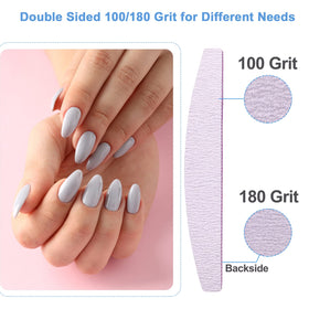 AhaTopia nail files in packaging close-up, durable for repeated salon and home use.