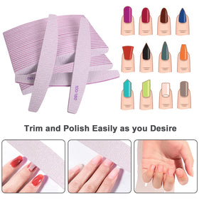AhaTopia nail files shown for salon and home manicure routines.