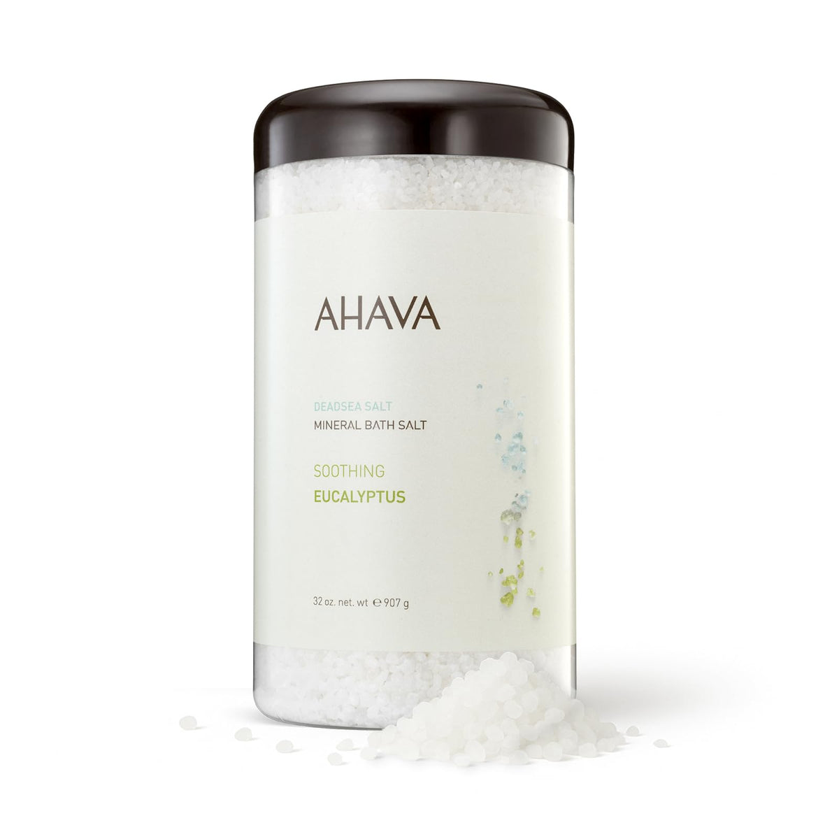 AHAVA Dead Sea bath salt with eucalyptus infusion for a relaxing soak